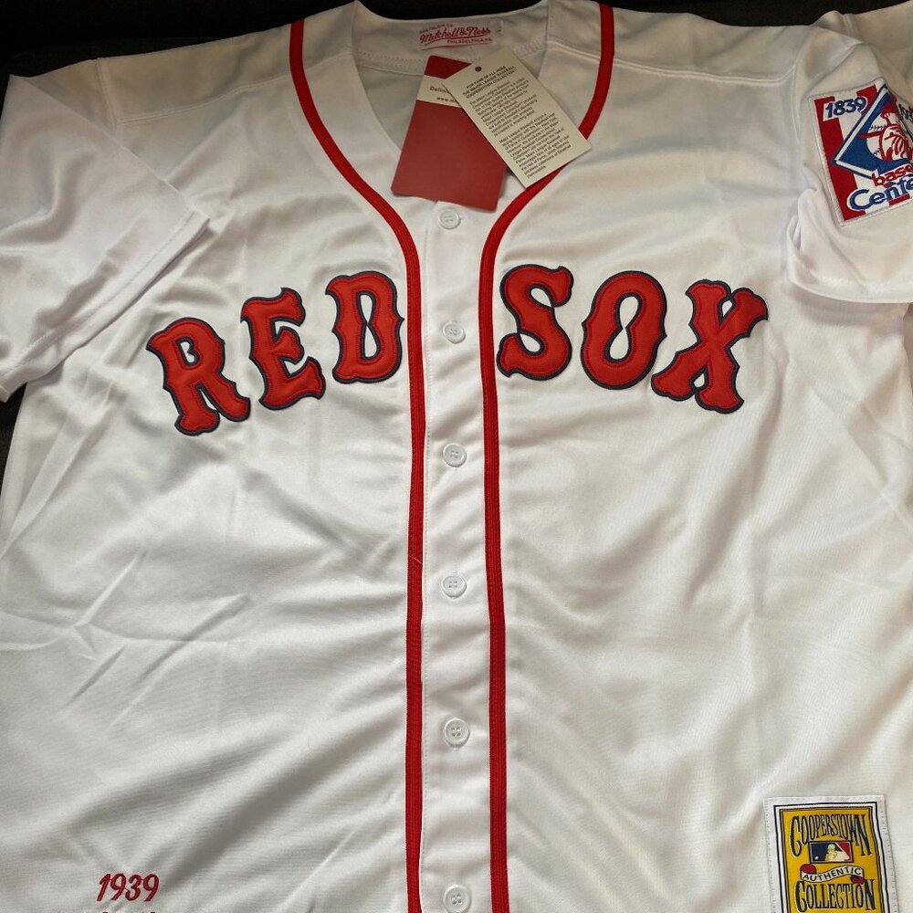 MITCHELL and NESS BOSTON RED SOX TED WILLIAMS JERSEY Sz M,L,XL,2XL New w tags - Picture 2 of 8